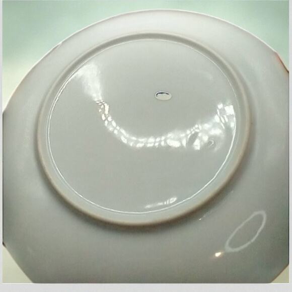 VTG Japan Snack Plate & Cup Set of 4 Yellow Chrysanthemum Floral MCM - Picture 5 of 8